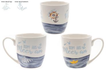 Kaffeebecher Kopf aus Meer an