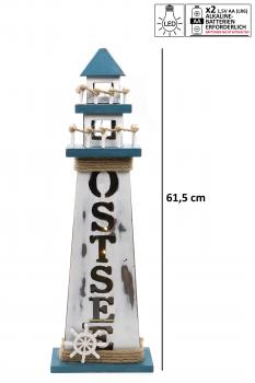 Leuchtturm Ostsee mit LED-Beleuchtung