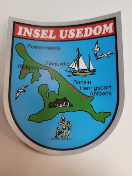 Aufkleber Insel Usedom