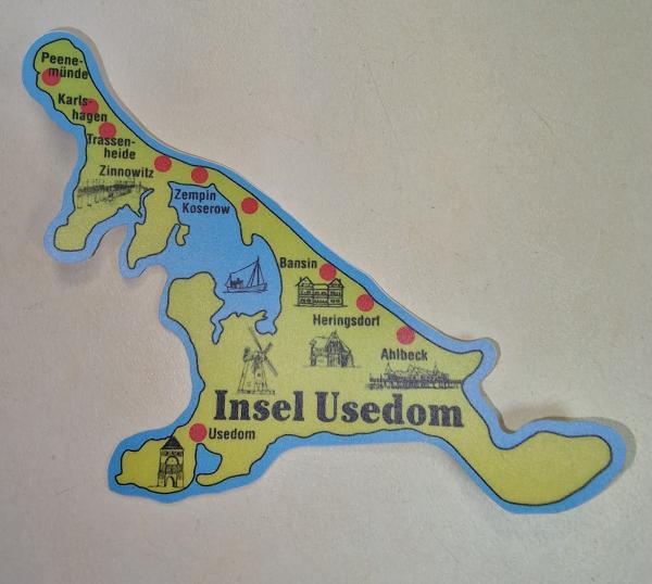 Aufkleber Insel Usedom bunt