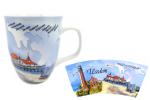 Großer Rondobecher "Usedom" Aquarelldesign