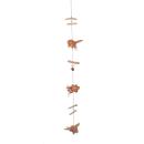 Windspiel 3 fliegende Schweine mit Strandgut und Propeller